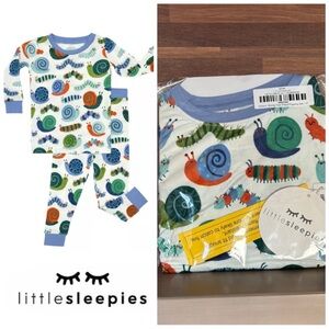 Little Sleepies Inchin' Along Pajama Set - 3T